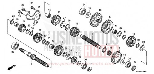 BOITE DE VITESSES NT700VB de 2011